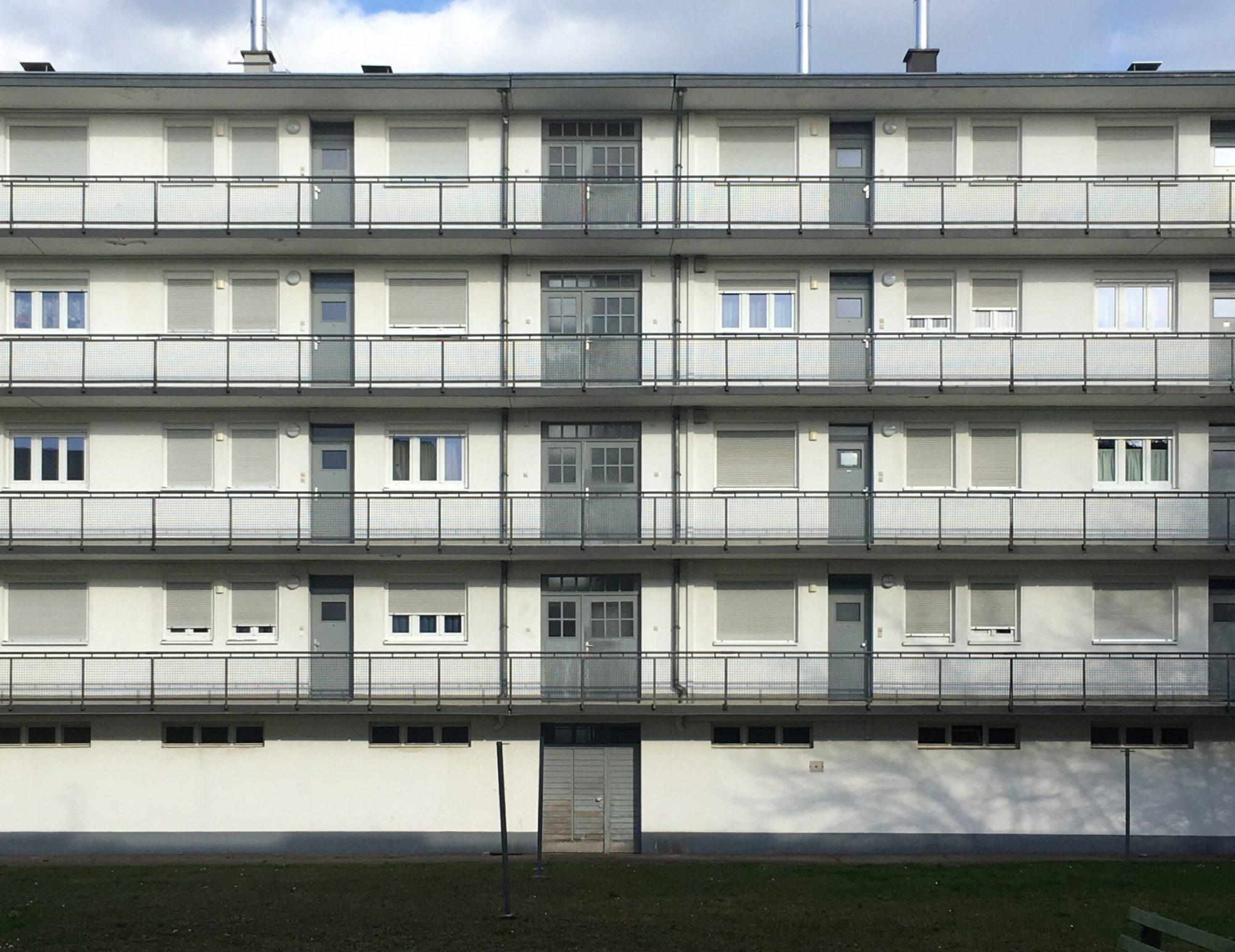Mehrfamilienhaus. Siedlung Dammerstock, 1928-1929. Architekt: Walter Gropius. Foto: Daniela Christmann