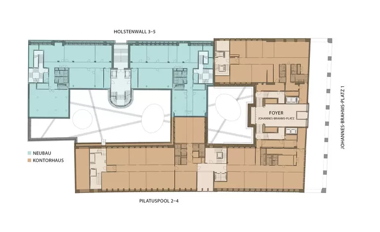 Brahms Kontor, 1919-1931. Architects: Ferdinand Sckopp, Wilhelm Vortmann