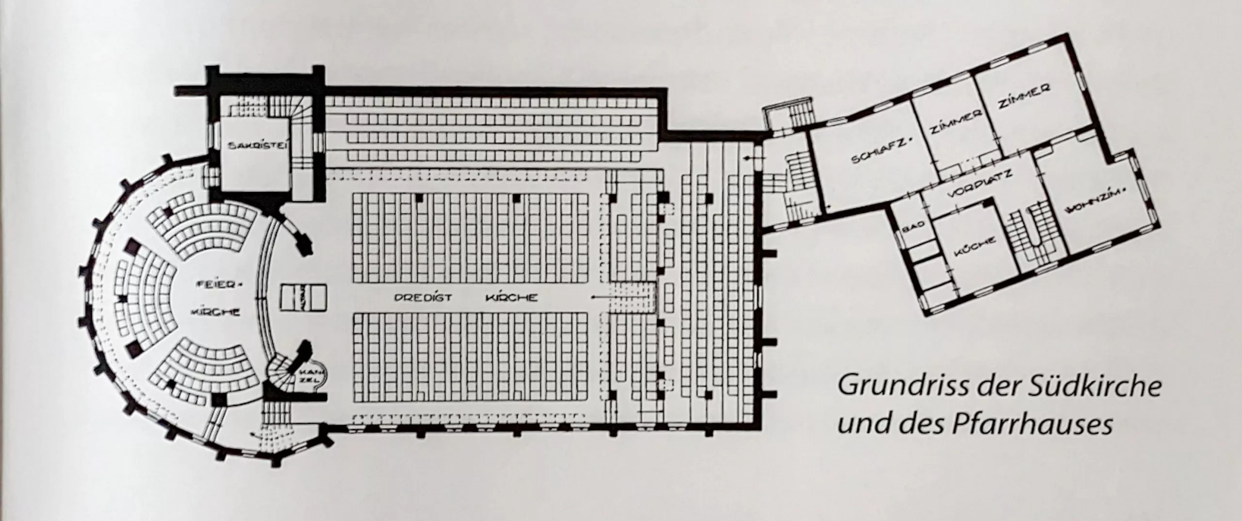 Protestant Südkirche, 1925-1926. Architect: Martin Elsaesser