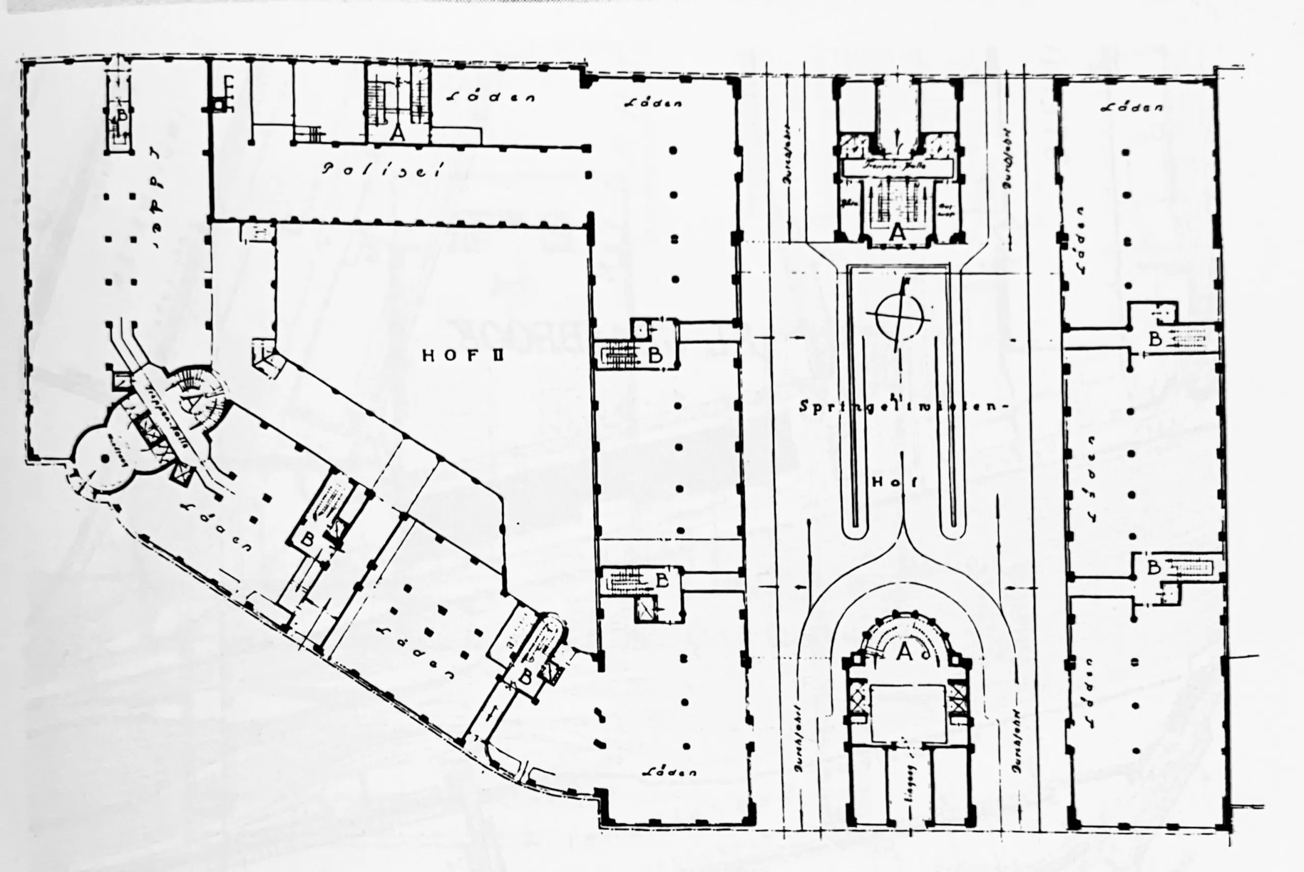 Floor Plan Sprinkenhof (without East Wing)