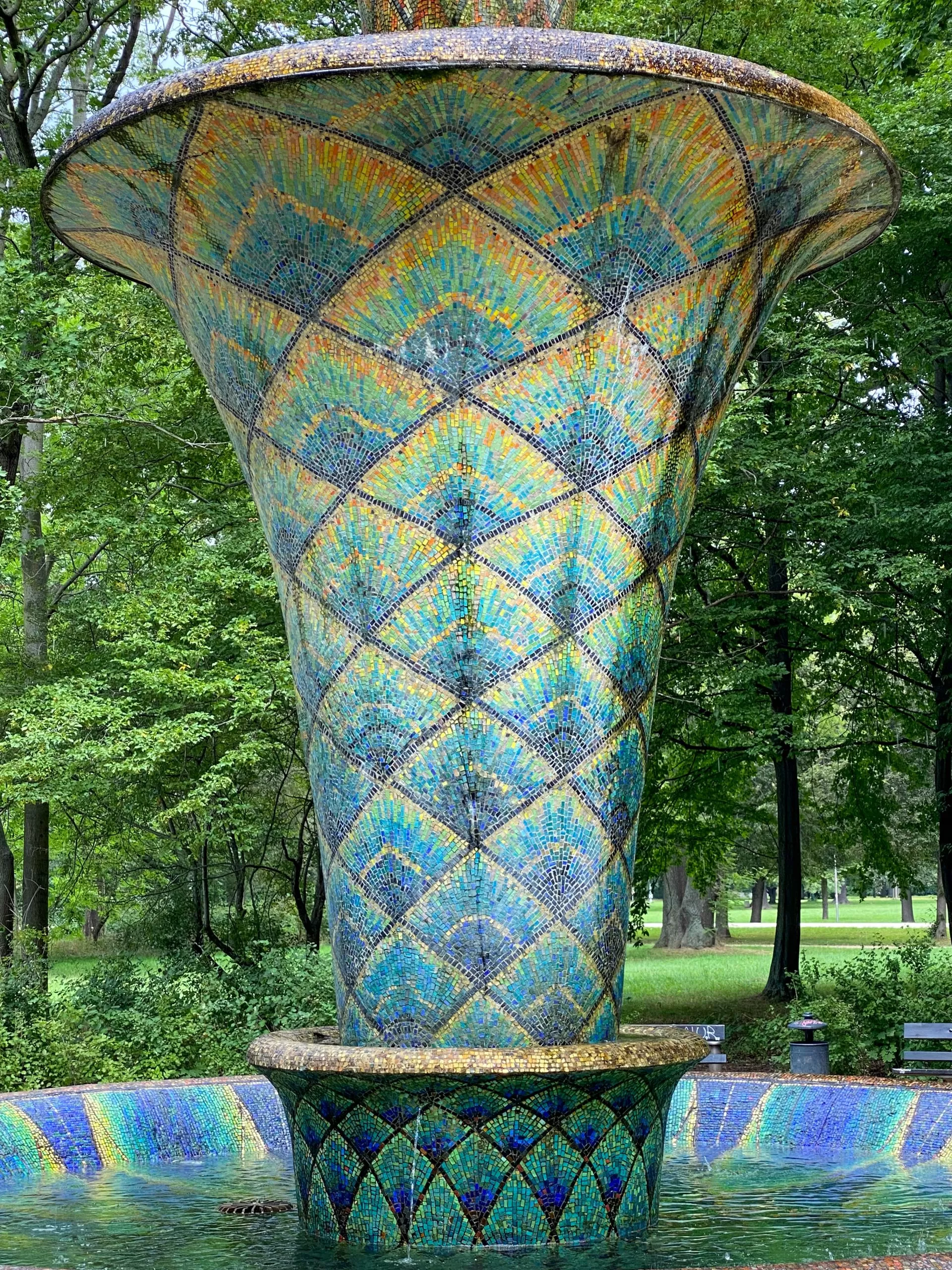 Mosaikbrunnen, 1926. Entwurf: Marlene Moeschke-Poelzig, Hans Poelzig. Foto: Daniela Christmann