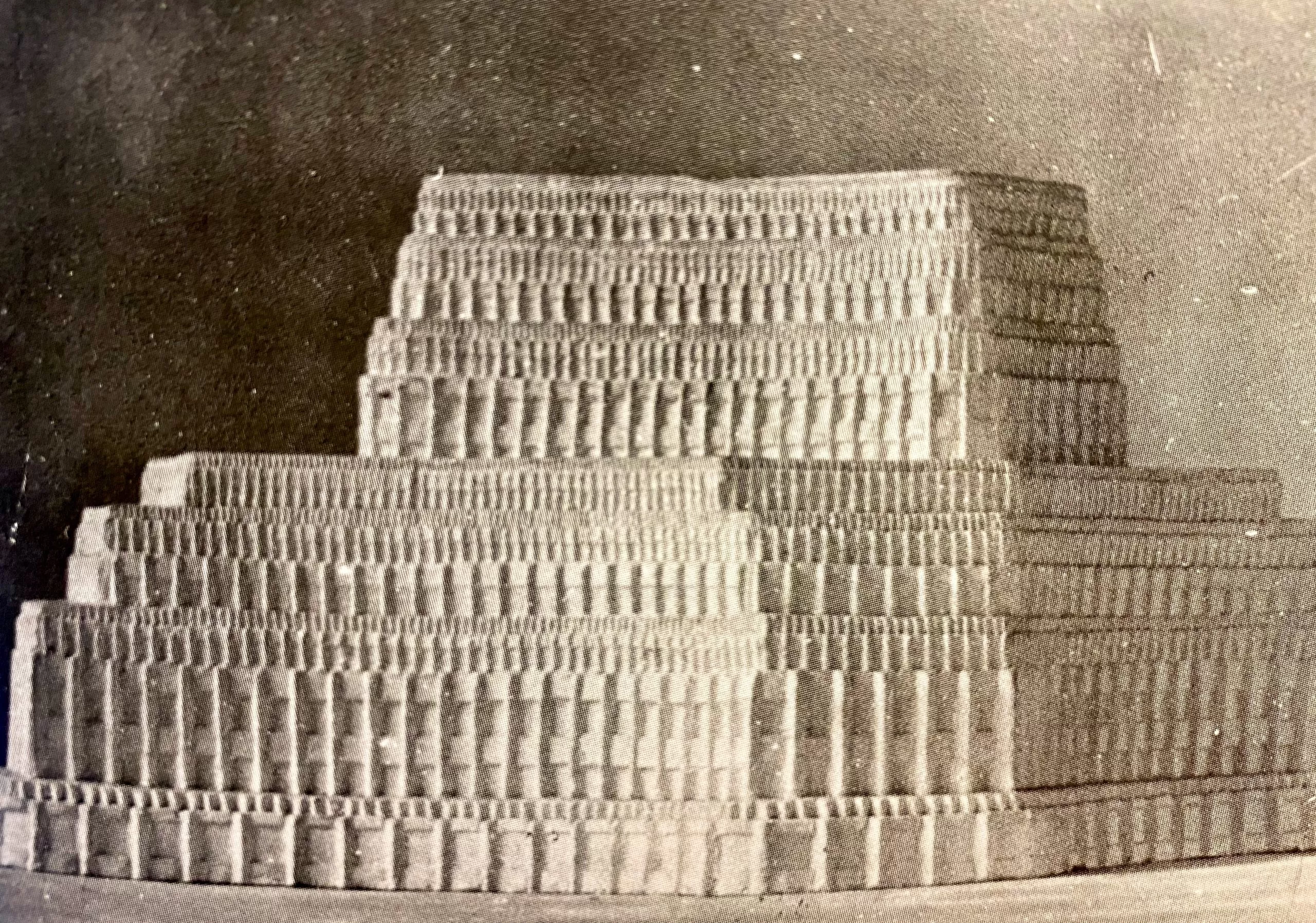 Design Stadthaus. Photo of the model, 1917. Architect: Hans Poelzig