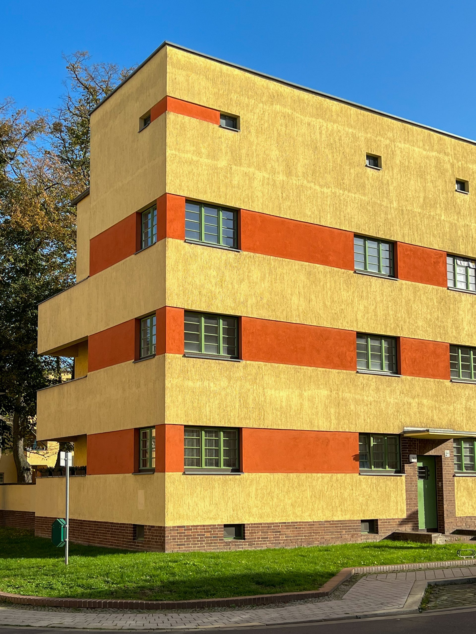 Hermann-Beims-Siedlung, 1925-1931. Architekten: Johannes Göderitz (Leitung), Konrad Rühl, Gerhard Gauger, Willy Zabel, Adolf Otto. Foto: Daniela Christmann