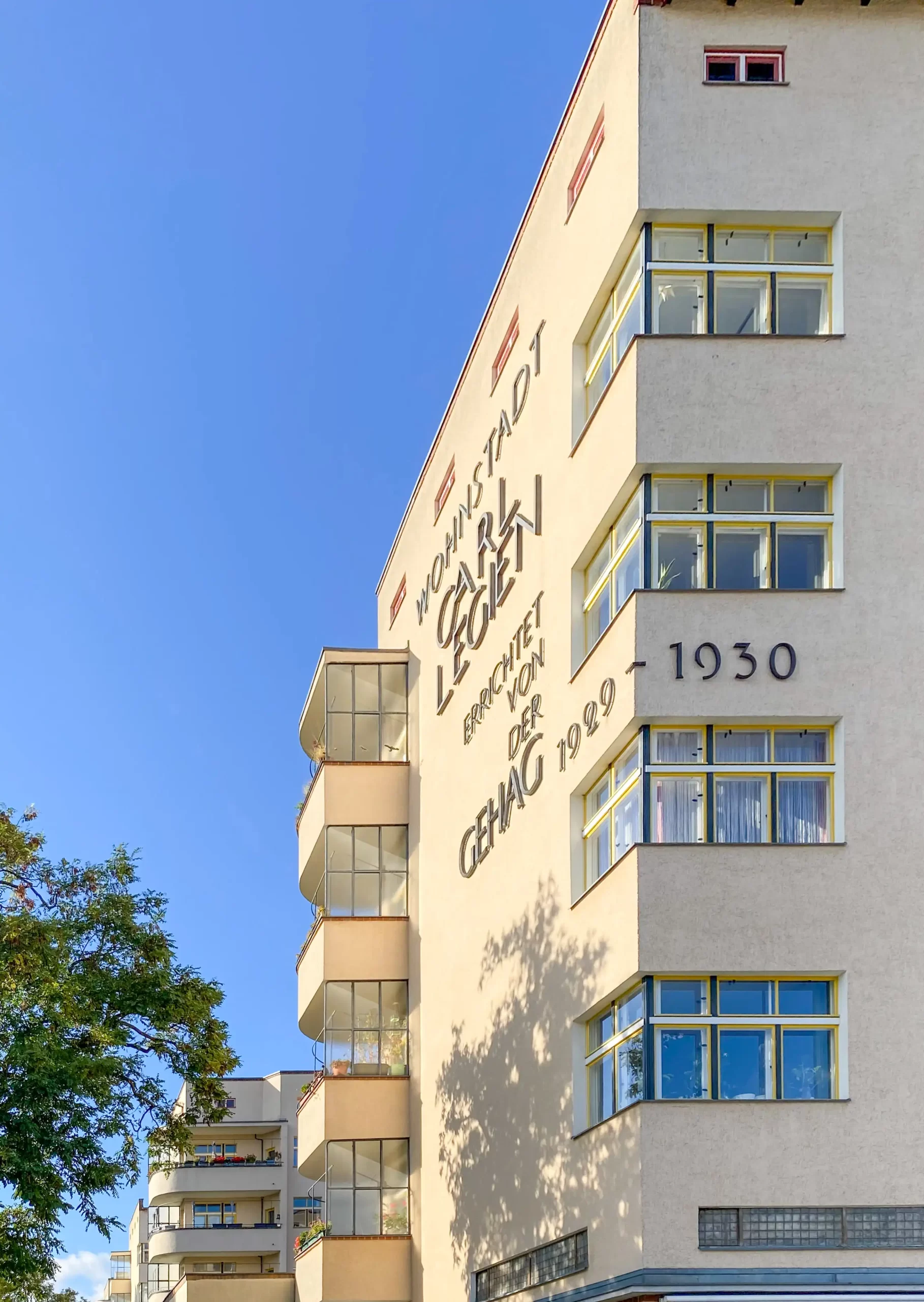 Wohnstadt Carl Legien, 1929-1930. Architects: Bruno Taut, Franz Hillinger. Photo: Daniela Christmann