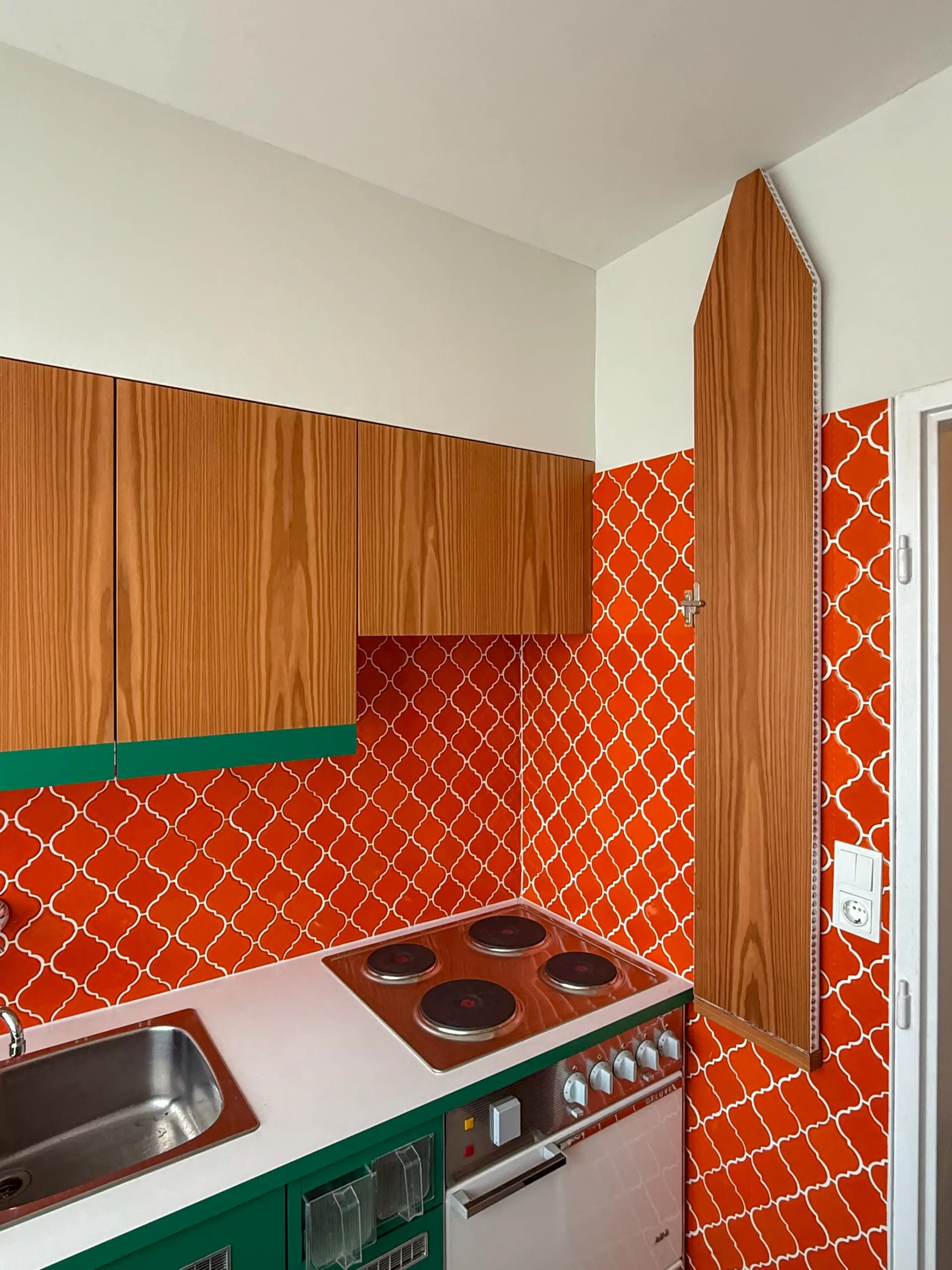 Kitchen, Schütte-Lihotzky Apartment, 1967-1969. Architect: Margarete Schütte-Lihotzky. Photo: Daniela Christmann