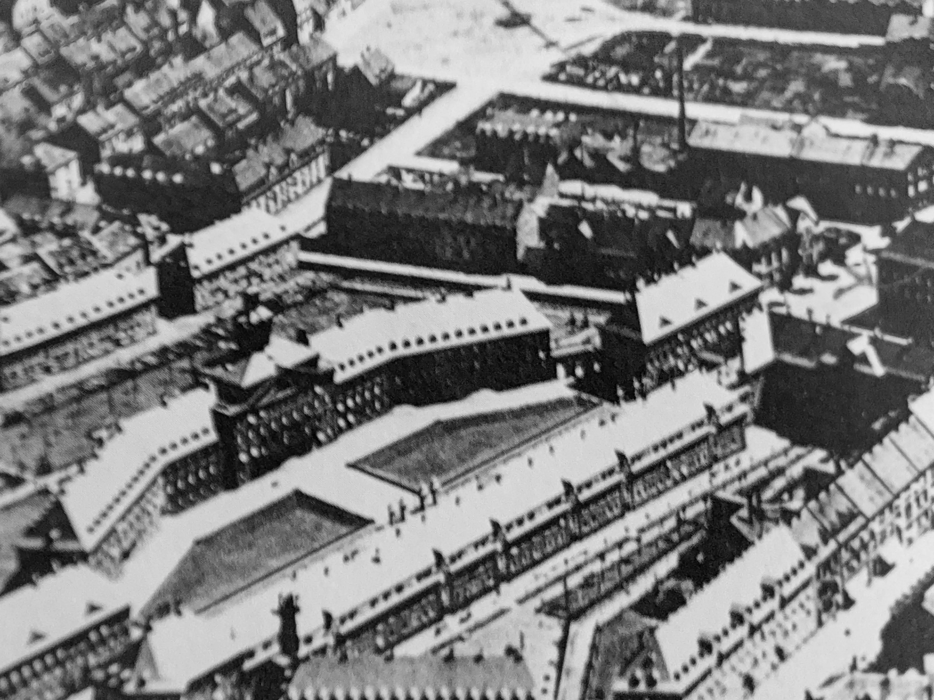 Wohnbauten Fischerstraße. Zeitgenössische Aufnahme