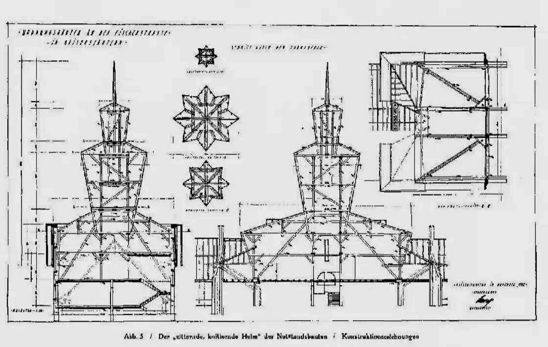Fischerstraße Housing Complex, 1922-1924. Architect: Hermann Hussong. Construction Drawings