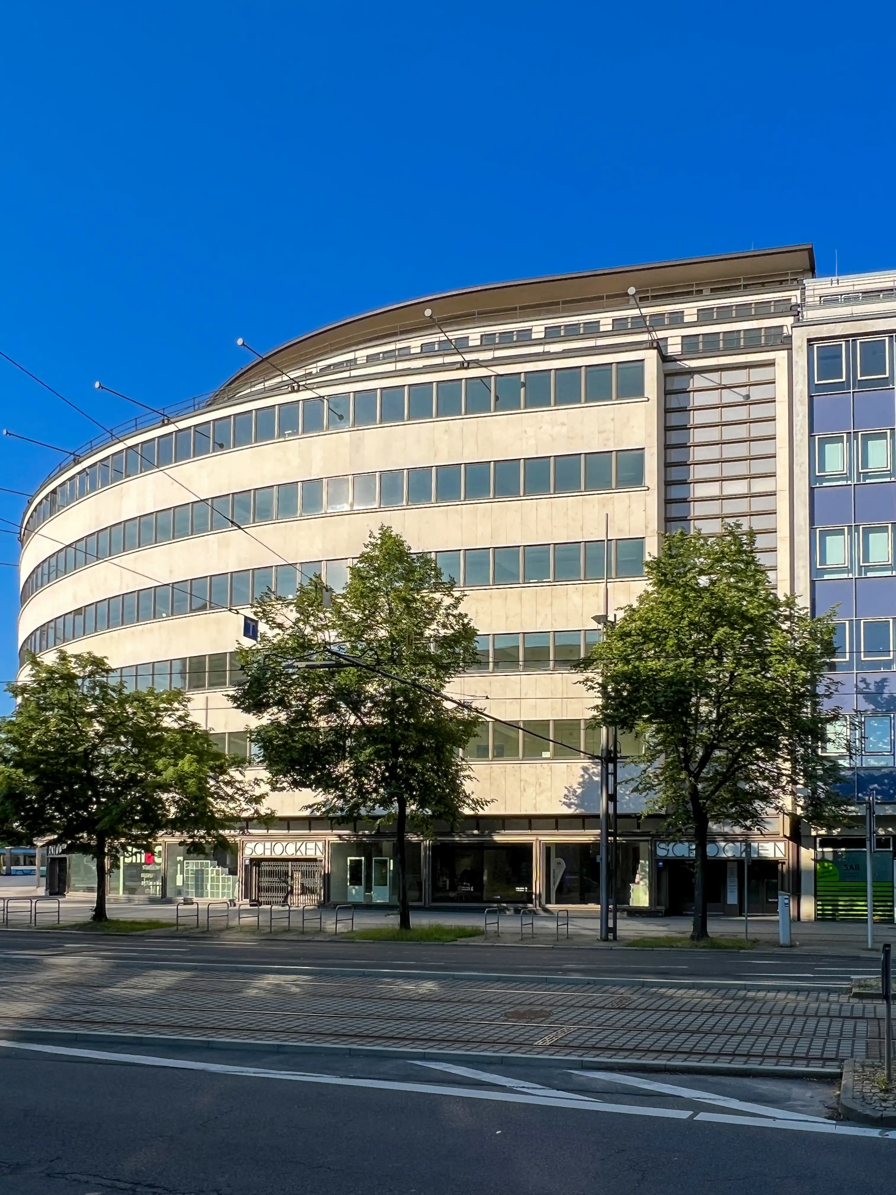 Kaufhaus Schocken, 1927-1930. Architekt: Erich Mendelsohn. Foto: Daniela Christmann