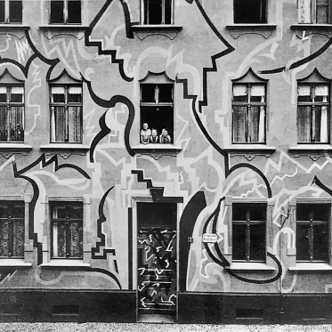 Residential building at Otto-Richter-Straße 2, 1922. Colour design: Carl Krayl