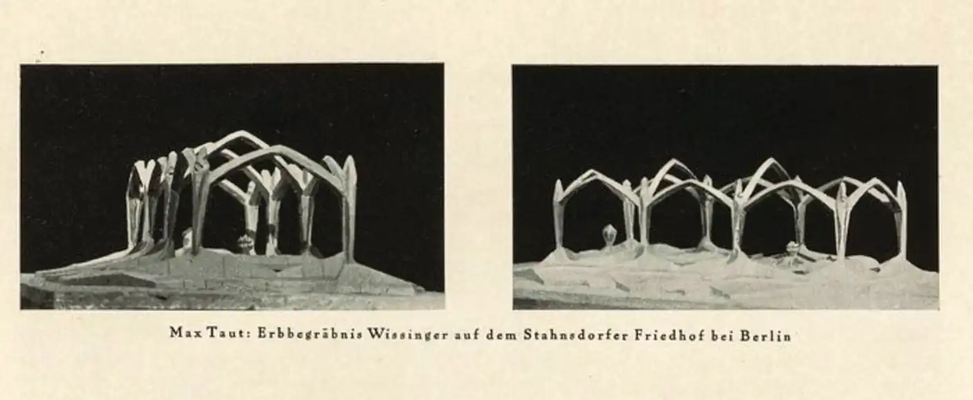 Entwurfsmodell Erbbegräbnis. Frühlicht, 1921