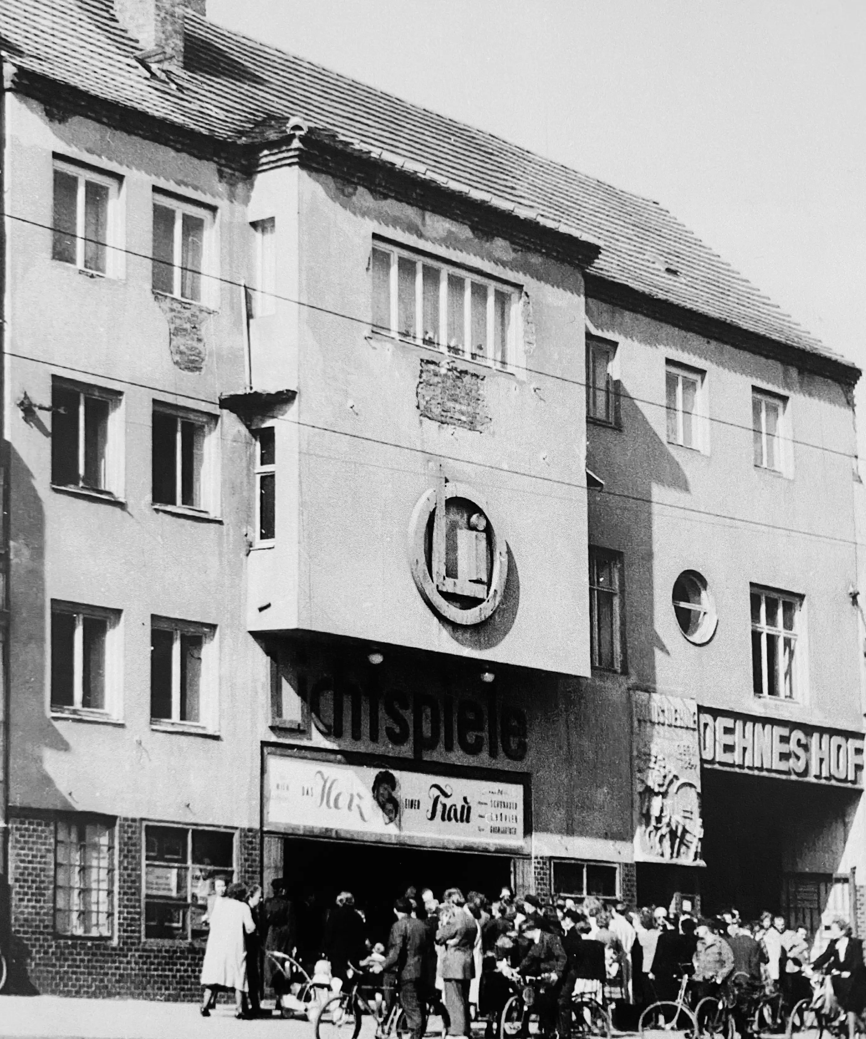 OLi Cinema, 1936. Architect: Carl Krayl. Photo taken after reconstruction in 1952