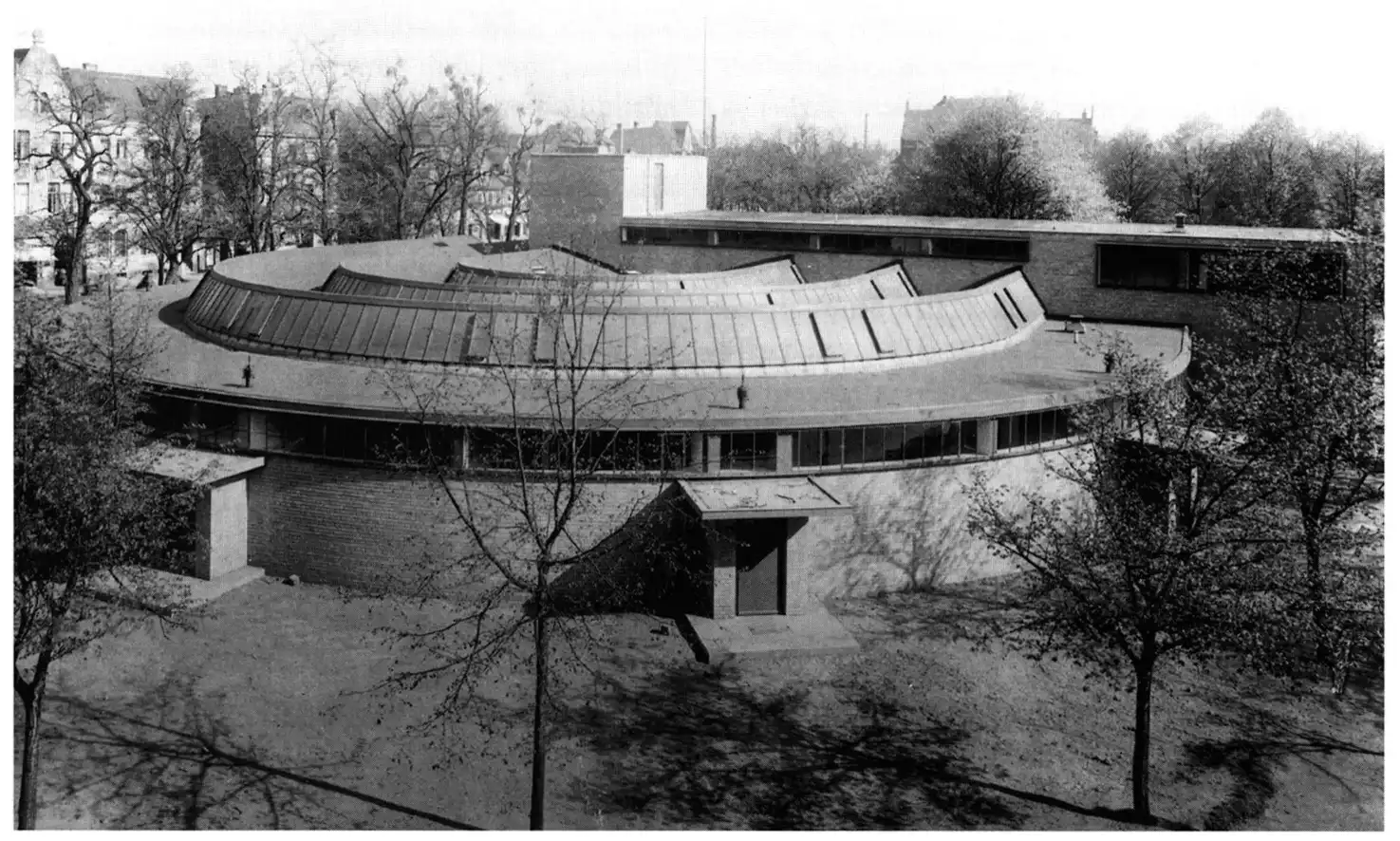 Walter Gropius, Dessau Employment Office, North Elevation, 1929